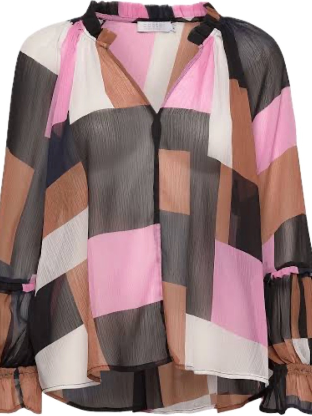 NWT! Coster Copenhagen patchwork sheer top